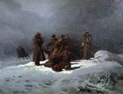 Artur Grottger Foot March to Siberia painting